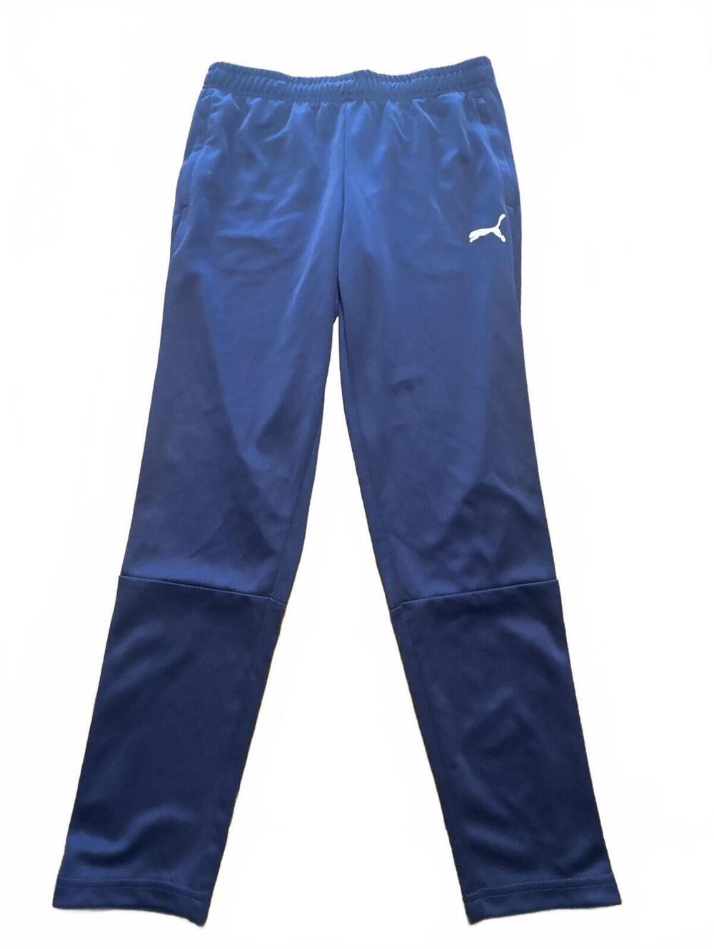 New Puma Men's Navy Athletic Track Pantsjoggers Size Small Navy Blue